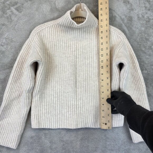 Everlane Cream Ribbed Sweater - Picture 3 of 9